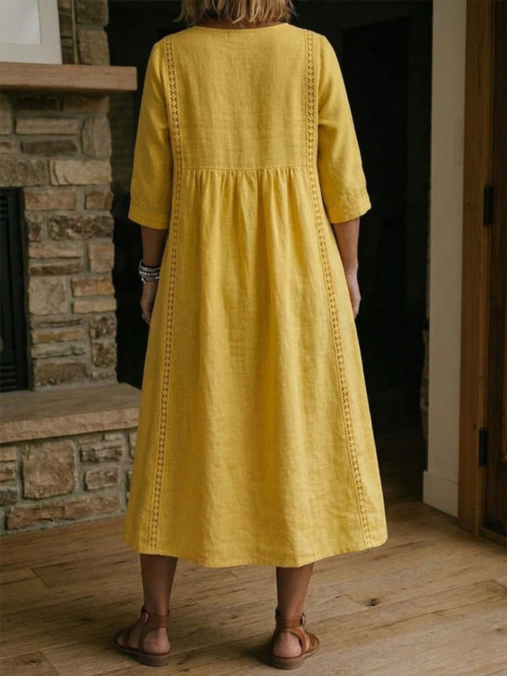 AMELIA | Sukienka z koronkowym wykończeniem