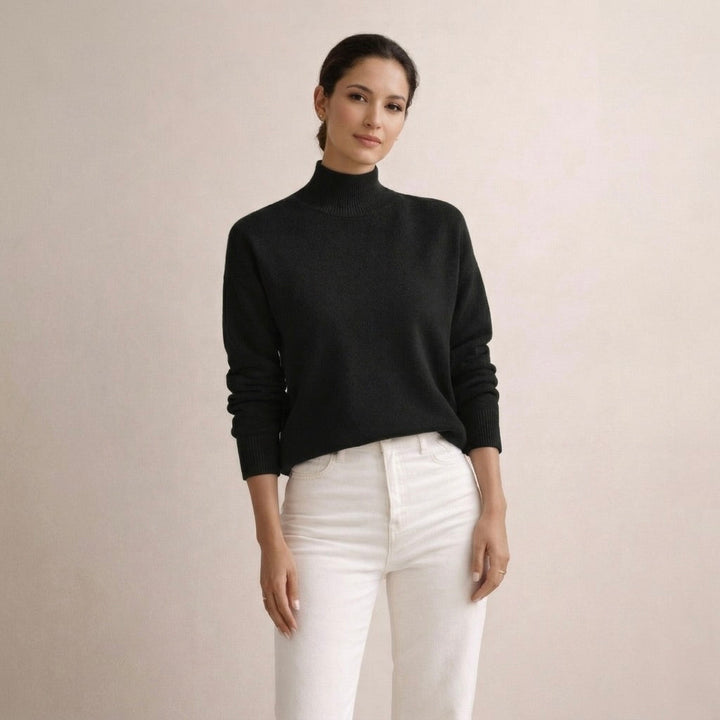 AMELIA | Sweter z wysokim kołnierzem