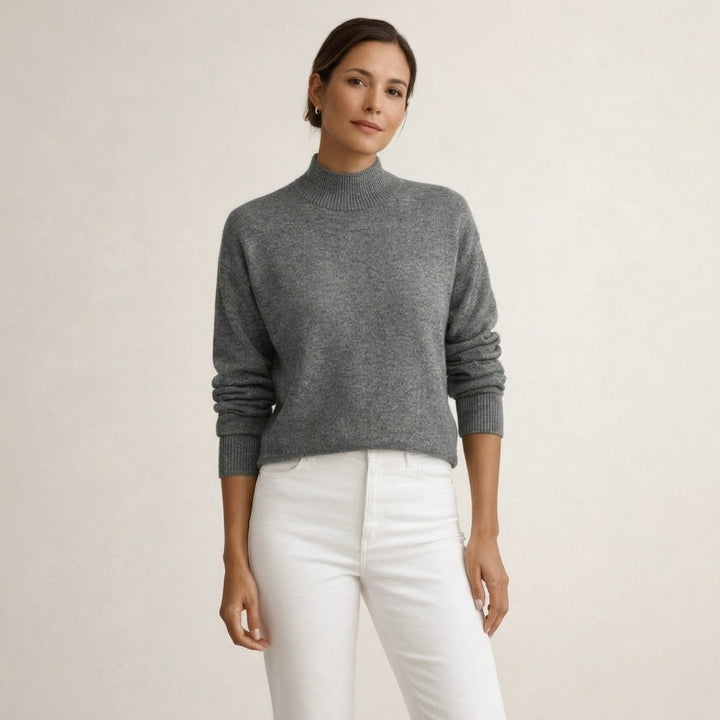 AMELIA | Sweter z wysokim kołnierzem