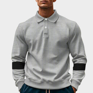 AMPARO | Sweter polo z guzikami