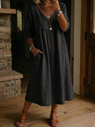 ANTONIA | Sukienka maxi w patchwork