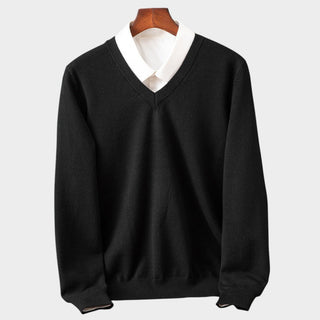 BENJAMIN | Sweter z dekoltem V