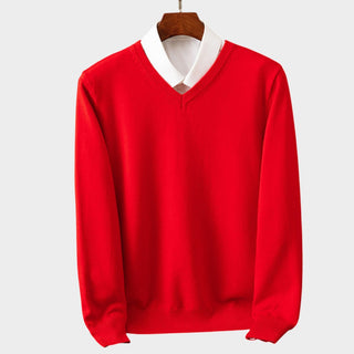 BENJAMIN | Sweter z dekoltem V