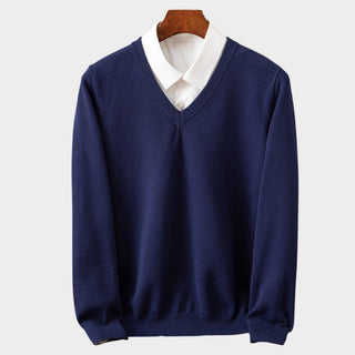BENJAMIN | Sweter z dekoltem V