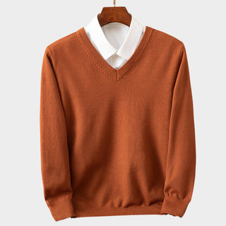 BENJAMIN | Sweter z dekoltem V