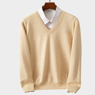 BENJAMIN | Sweter z dekoltem V