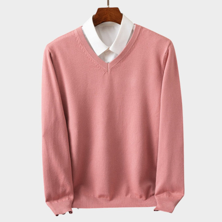 BENJAMIN | Sweter z dekoltem V