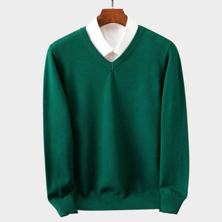 BENJAMIN | Sweter z dekoltem V