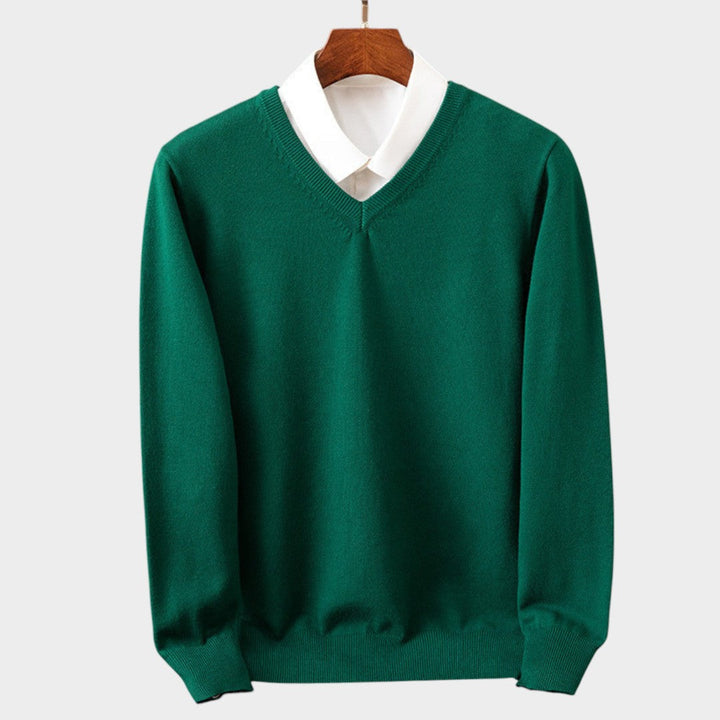 BENJAMIN | Sweter z dekoltem V