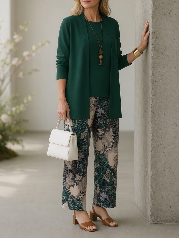 GIA | Komplet z szerokimi nogawkami