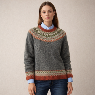 HELENA | Sweter w nordycki wzór