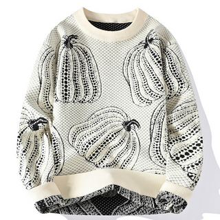 IZABEL | Sweter z haftem dyni