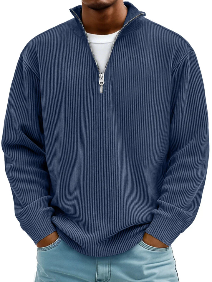 KATARZYNA | Sweter z zamkiem do połowy