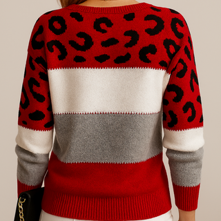 KLARA | Sweter w panterkę