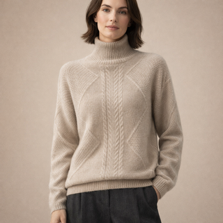 LIDIA | Sweter warkoczowy