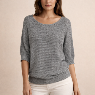 LINDA | Sweter z guzikami