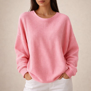 MARIA | Bluza w Fakturę Waffle