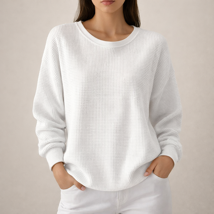 MARIA | Bluza w Fakturę Waffle