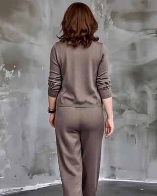 TESSA | Komplet z szerokimi nogawkami