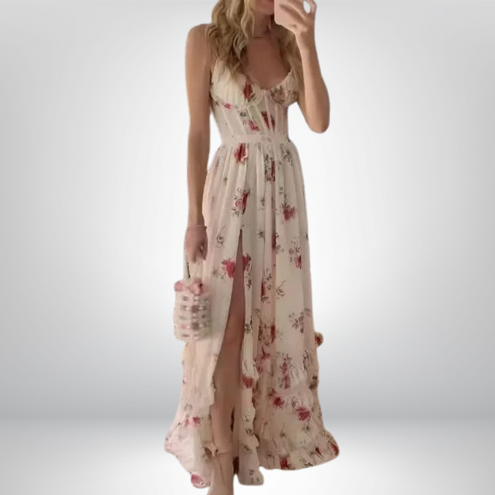 ZARA | Sukienka w Kwiaty Maxi
